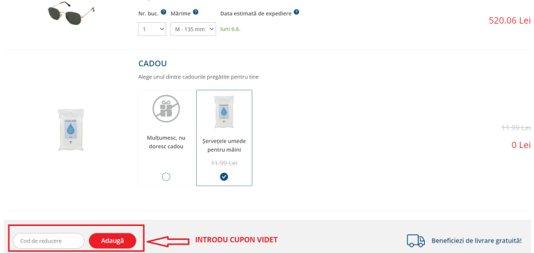 Cum folosesti un cod de reducere Videt ca cumperi mai ieftin