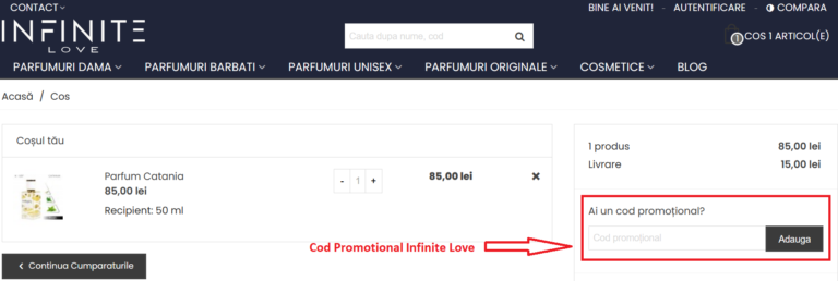 Cum sa valorificati un Cod Promotional Infinite Love