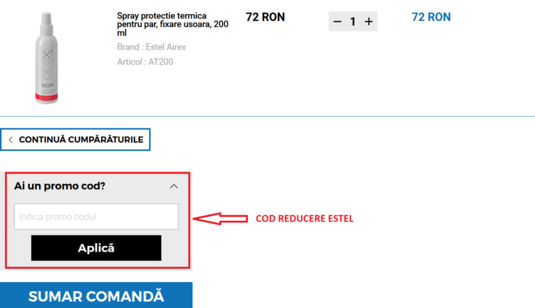 Cum aplicati cu succes un cod promo Estel