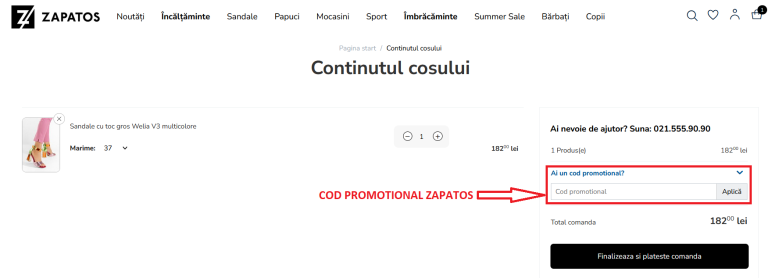 Cum utilizați codurile promoționale de la Zapatos