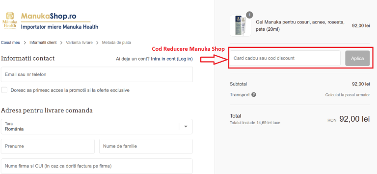 Cum trebuie aplicat un cod discount Manuka Shop pentru a cumpara mai ieftin
