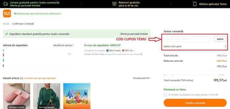 Exact cum aplici un cod de reducere Temu: Ghid în 5 pasi simpli