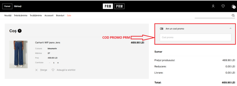 Exact Cum sa aplici un cod promo PRM pentru a beneficia de extra reducere