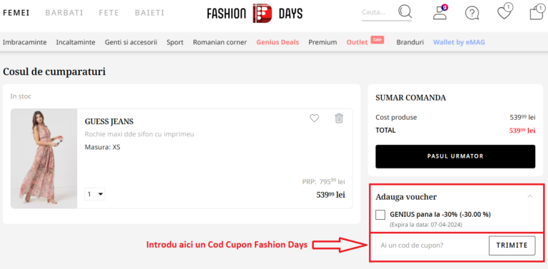 🛒 Exact cum sa cumperi avantajos folosind un Cod Reducere Fashion Days