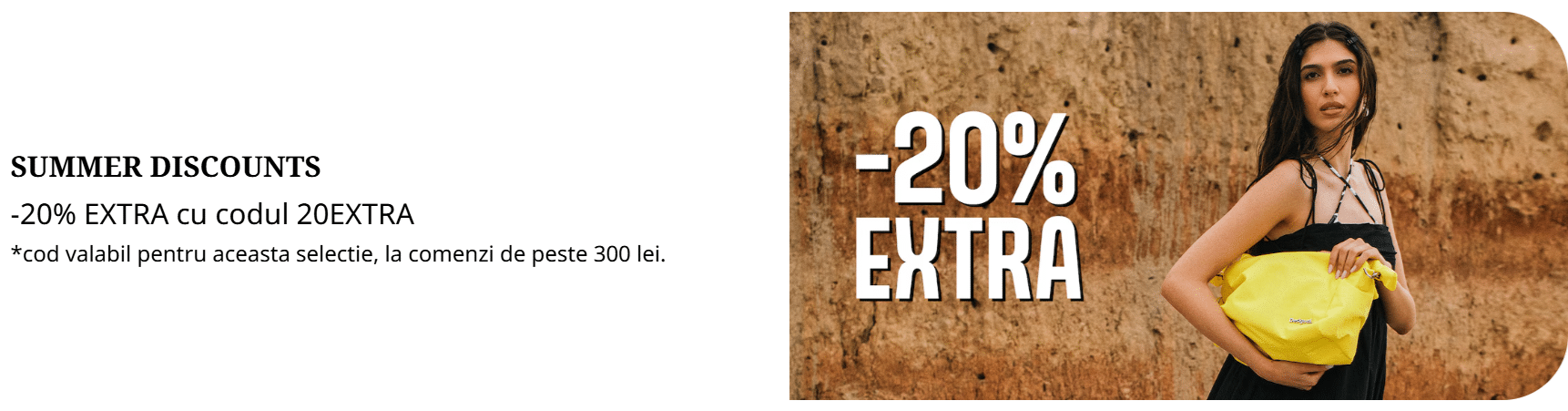 Cod specific in campanii de reducere Fashion Days Codul 20EXTRA la articole de sezon