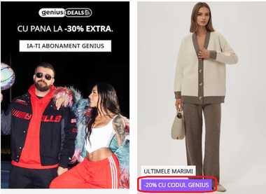 Reducere Fashion Days cu Genius